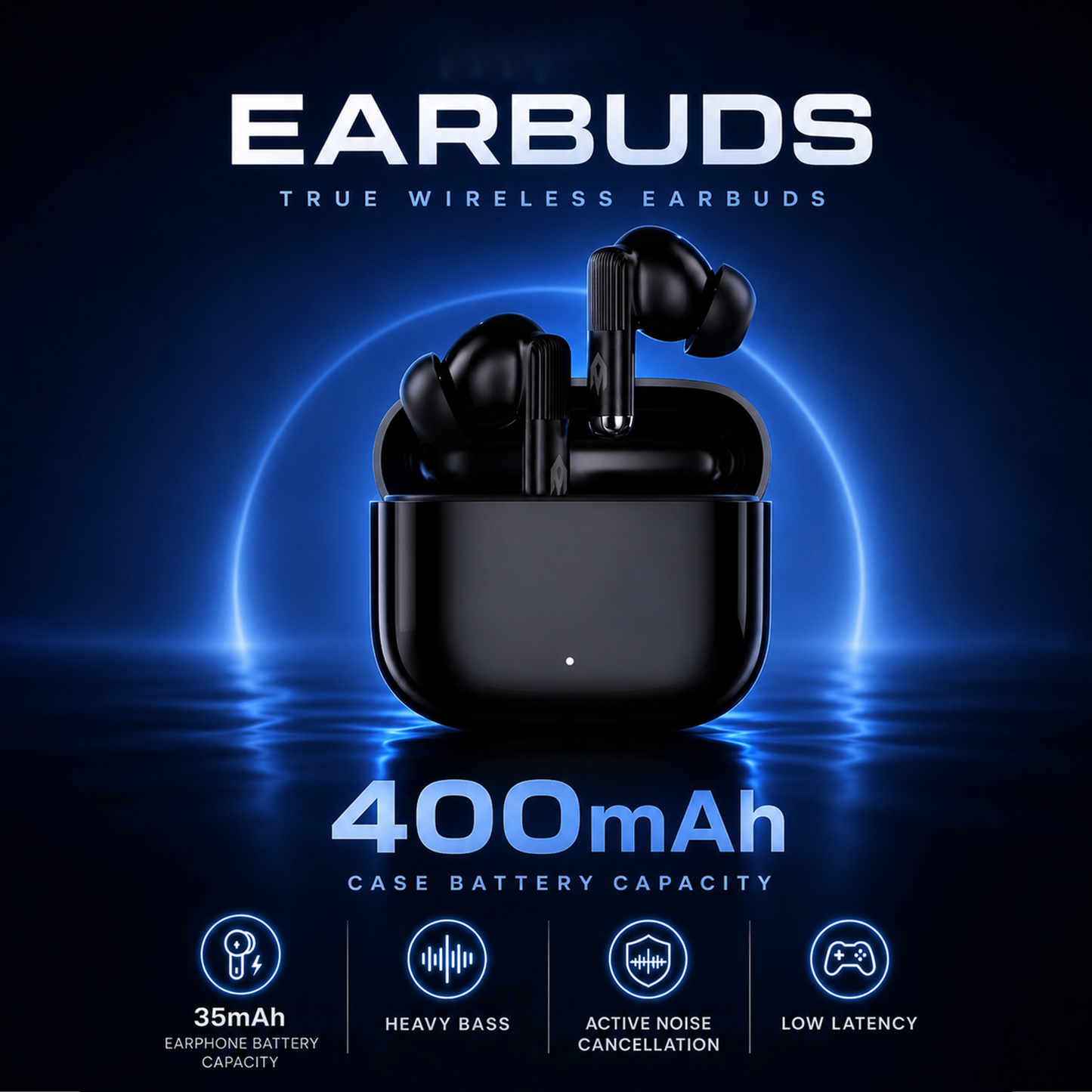 True Wireless Stereo Earbuds with ANC