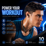 Wireless Neckband Earphones with Heavy Bass
